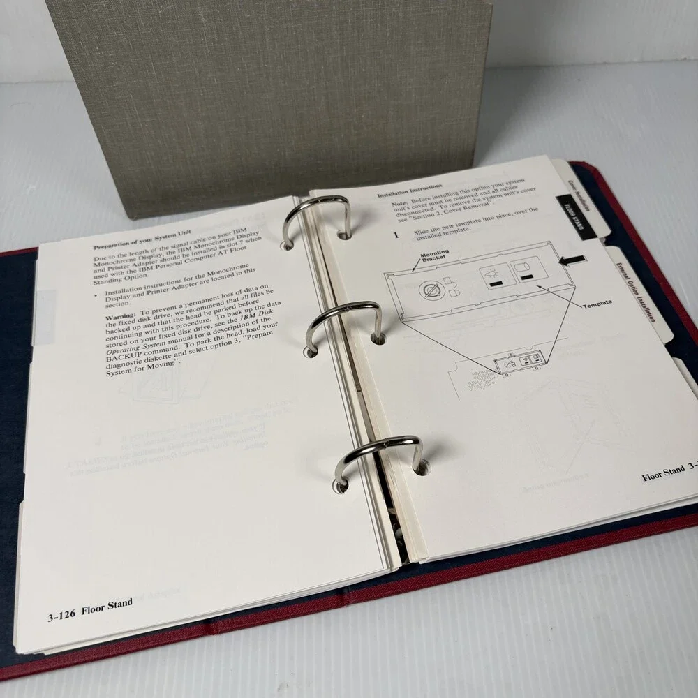 IBM Personal Computer AT PC AT Installation Setup Hardware Reference Manual